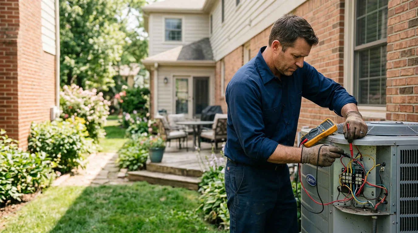 HVAC technician working near Bloomington, NY